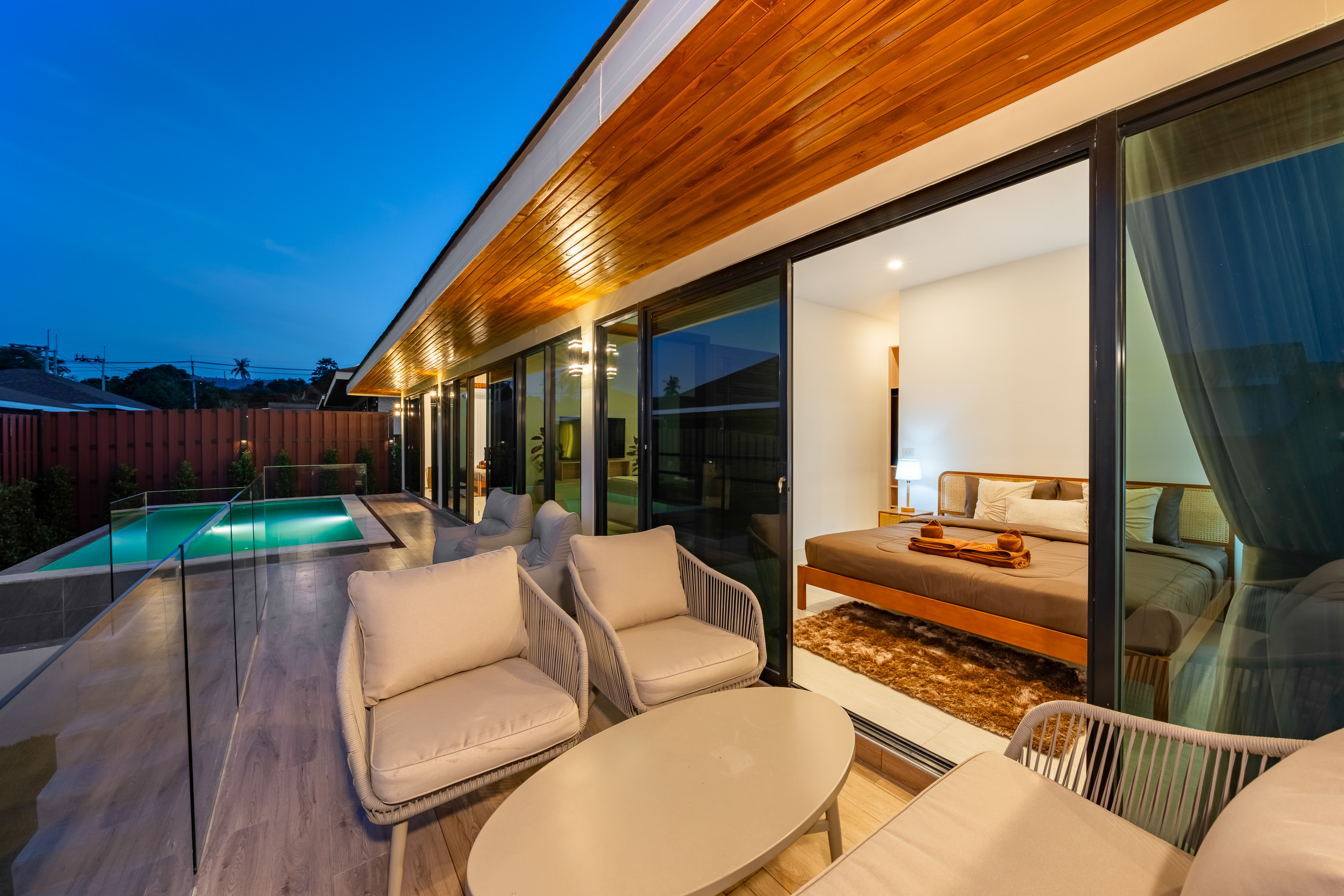 Private pool facing the woodland in N30 The Forest Villa, Koh Samui